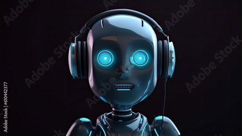 Artificial Intelligence powered robot thinking created with generative AI technology © DigitalParadise