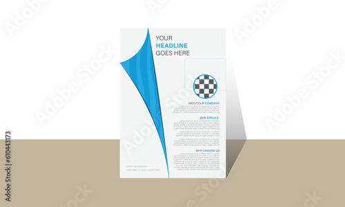 simple fold design for flyer.