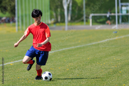 サッカー　フットボール © makieni