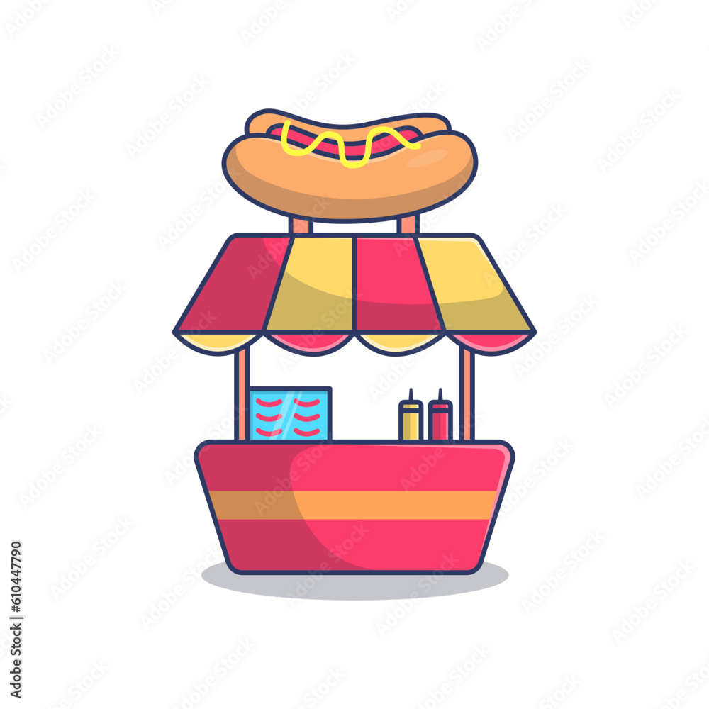 food stand logo design inspiration Stock Vector | Adobe Stock