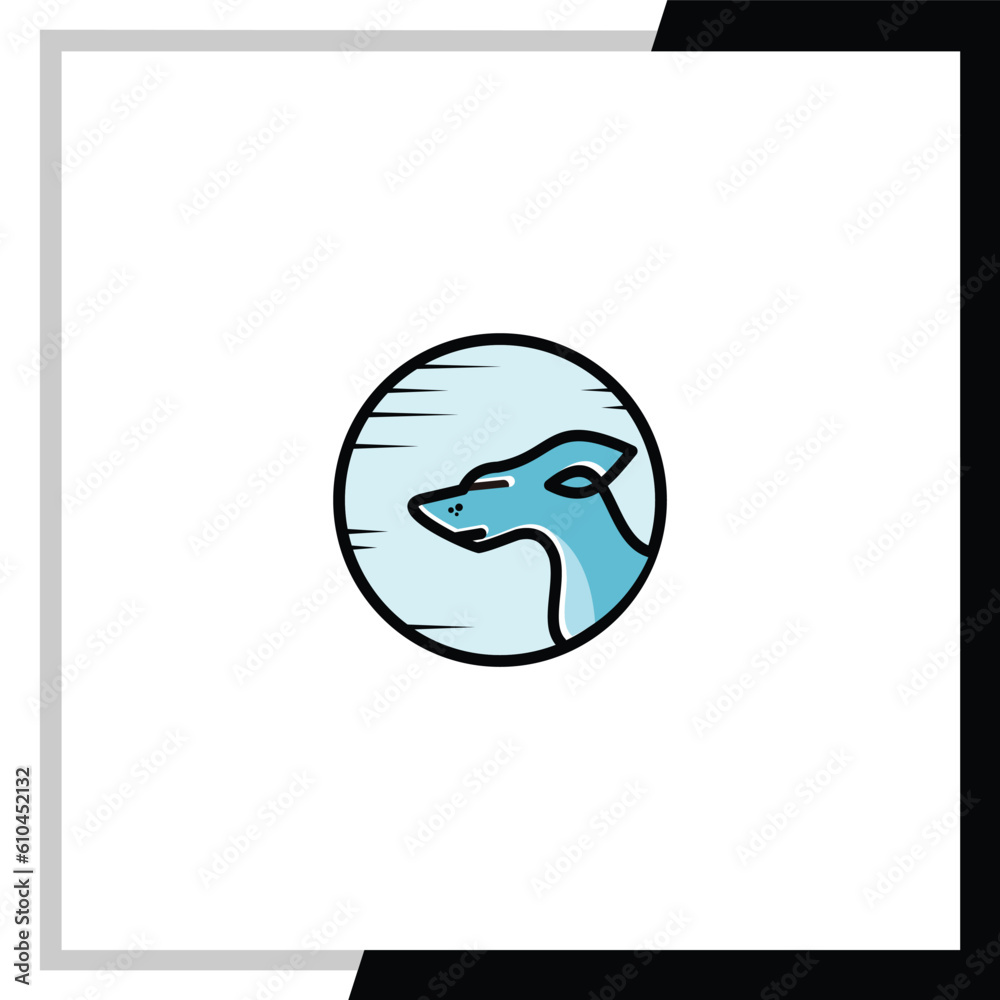 Fototapeta premium Dog vector logo graphic design