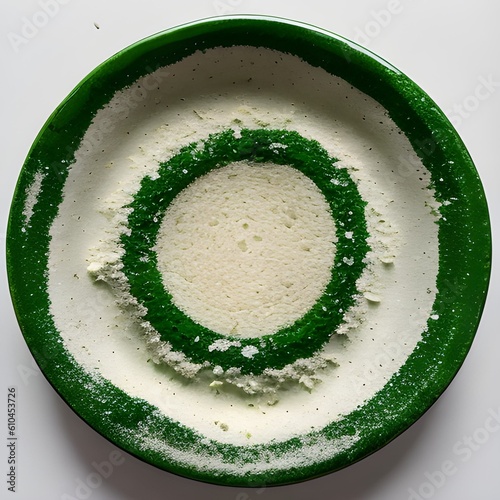 green plate