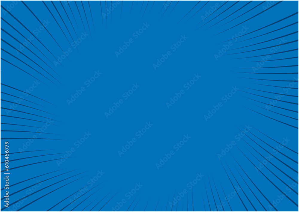 Naklejka premium コミックをイメージした集中線