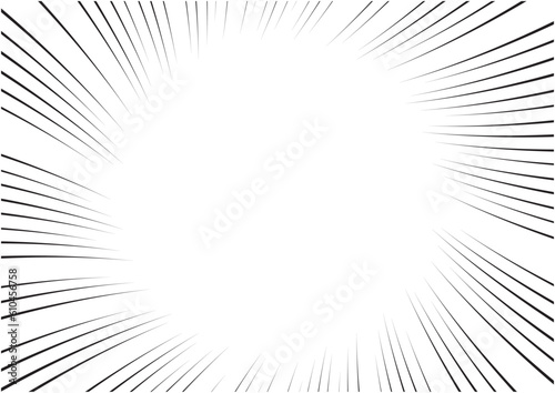 コミックをイメージした集中線