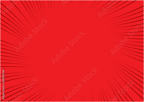 コミックをイメージした集中線