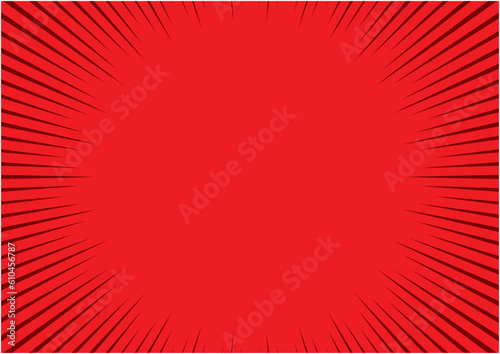 コミックをイメージした集中線