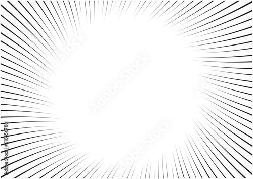 コミックをイメージした集中線