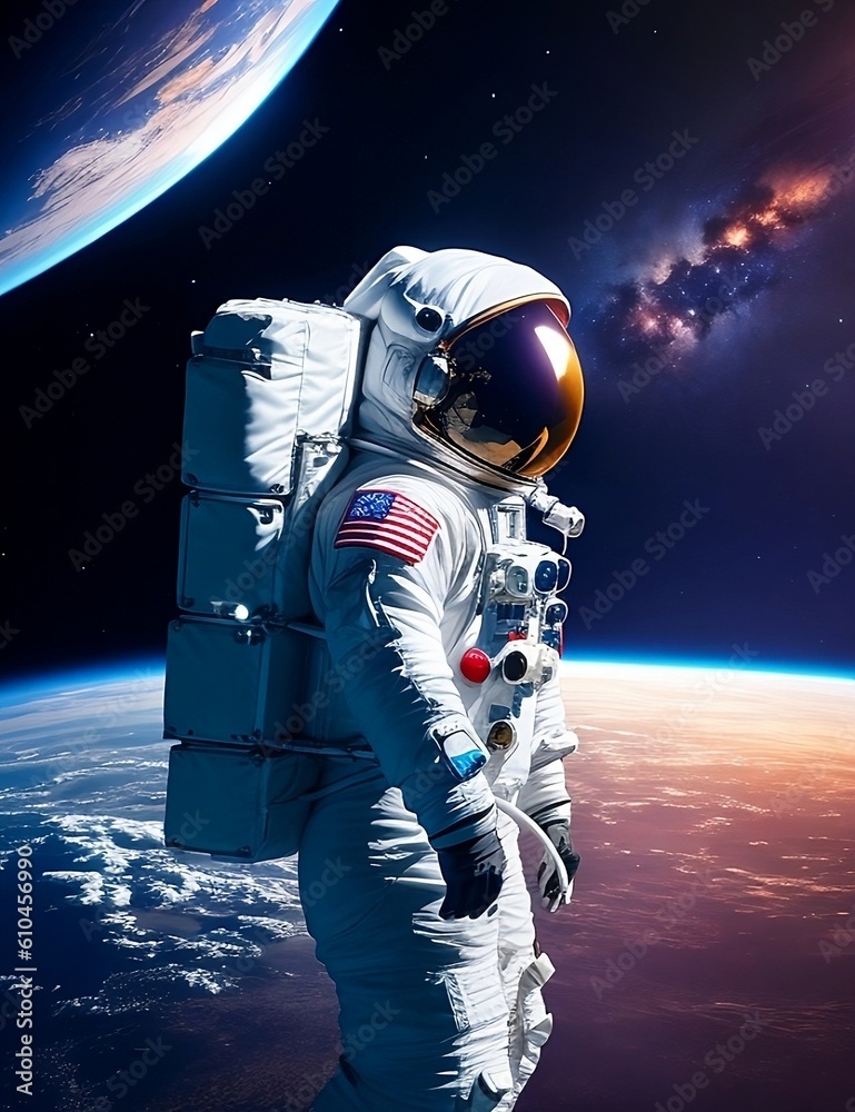 Fototapeta premium astronaut in space