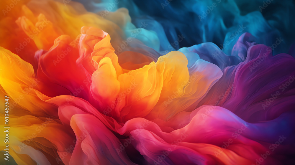 Abstract color transitions background - Generative AI