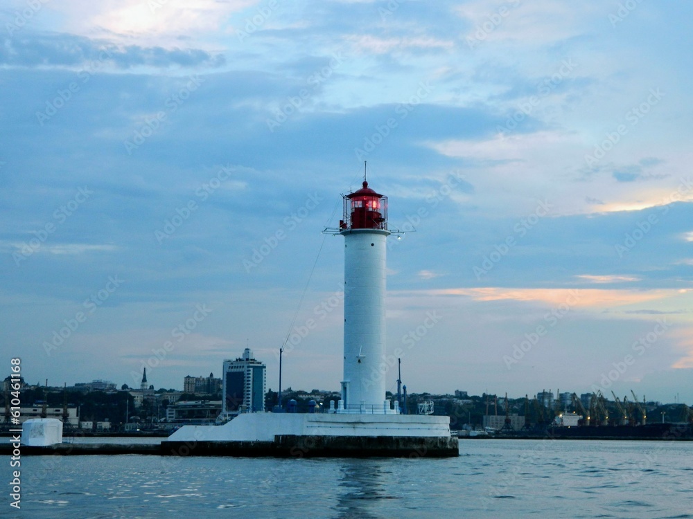 lighthouse in the black sea lighthouse in the black sea