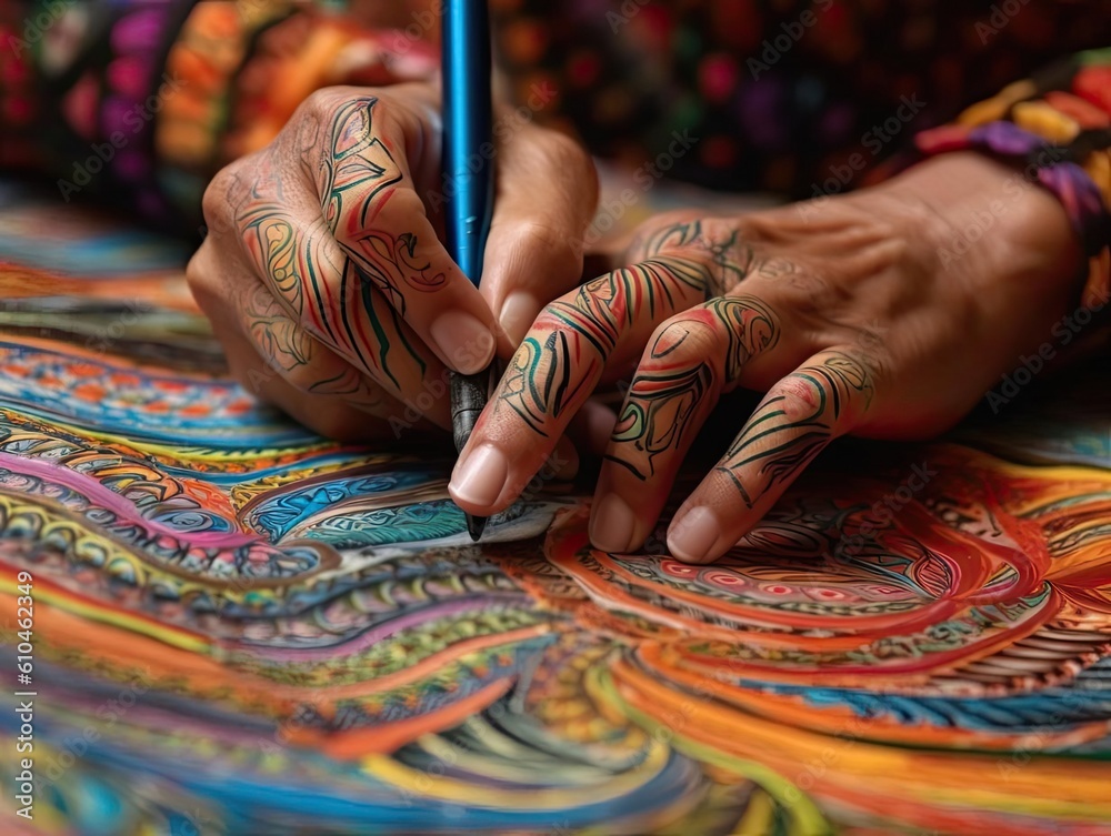 The image features a pair of hands up close, using soft, pliable