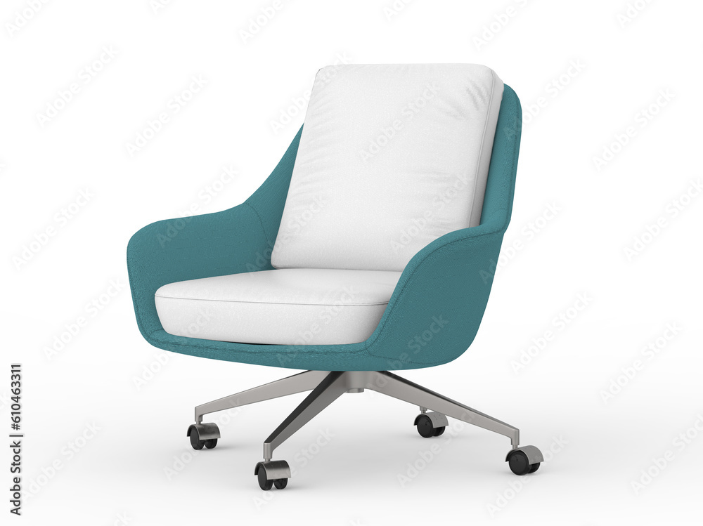 Isolated 3D armchair scene creator rendering for interior design or decoration projects. Isolated 3D armchair scene creator rendering for interior design or decoration projects.