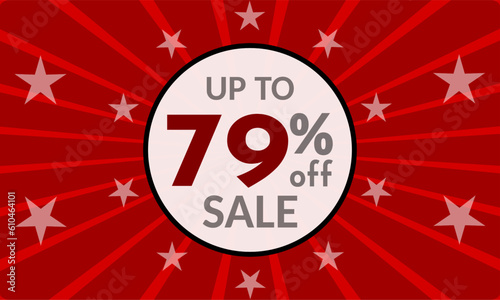 Wallpaper Mural Up to 79% Off, red banner with discount for mega sales Torontodigital.ca