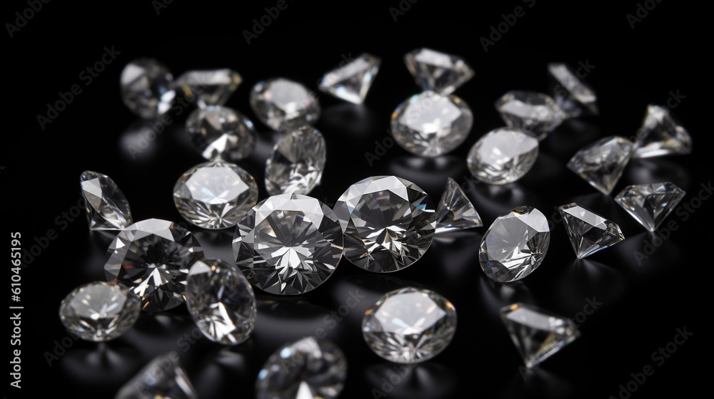 Diamonds images created by Generative AI Diamonds images created by Generative AI