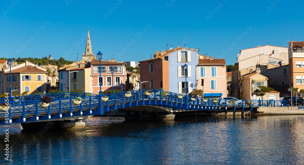 View on canal at old village of Martigues at the french riviera, France