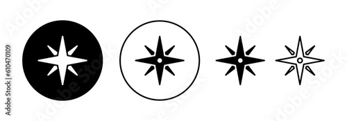 Canvas Print Compass icon vector for web and mobile app