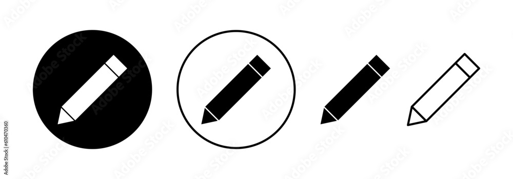 Pencil icon vector for web and mobile app. pen sign and symbol. edit icon vector