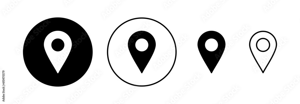 Pin icon vector for web and mobile app. Location sign and symbol. destination icon. map pin Pin icon vector for web and mobile app. Location sign and symbol. destination icon. map pin