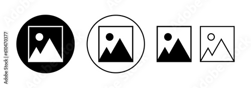 Picture icon vector for web and mobile app. photo gallery sign and symbol. image icon