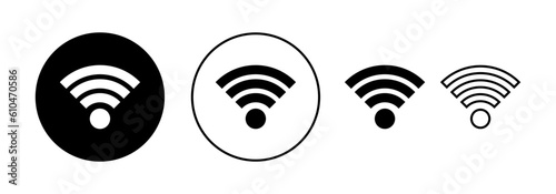 Wifi icon vector for web and mobile app. signal sign and symbol. Wireless icon