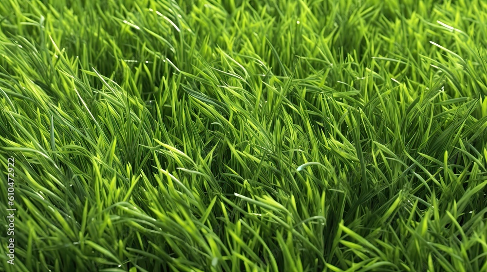 Green Grass Texture Background Viewed from Above - Gazon Finely Textured Greenery Plane View. Generative AI Green Grass Texture Background Viewed from Above - Gazon Finely Textured Greenery Plane View. Generative AI