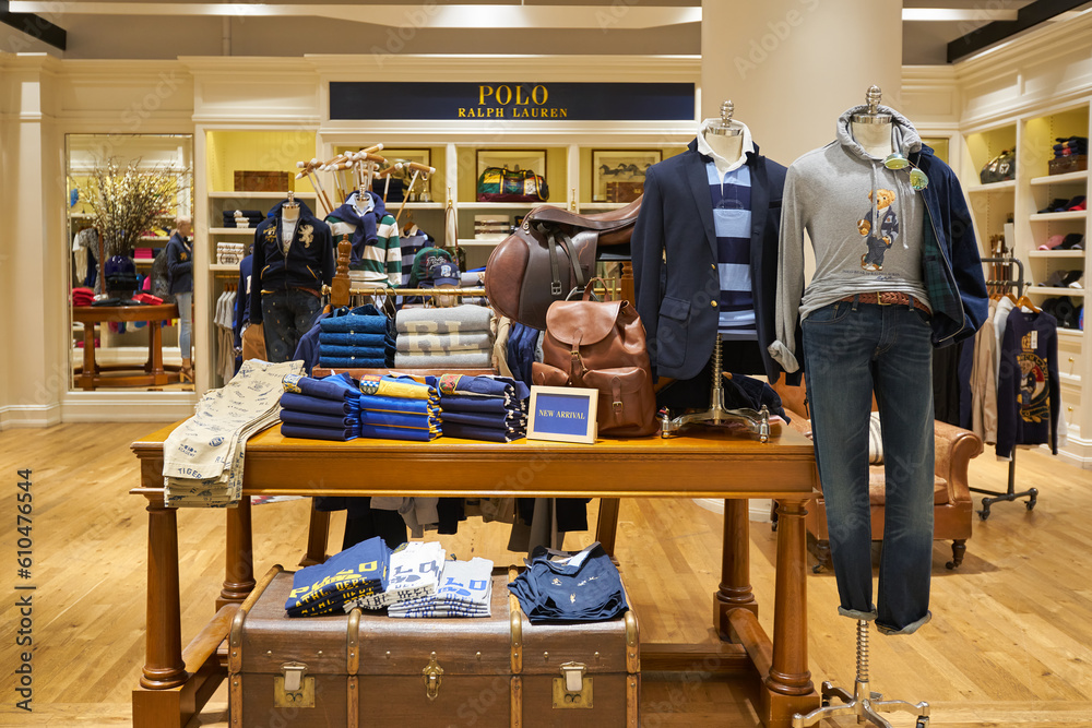 BANGKOK, THAILAND CIRCA JANUARY, 2020 Polo Ralph Lauren apparel