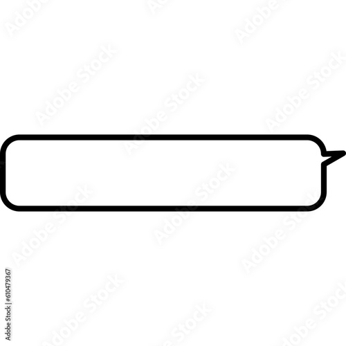 둥글고 긴 말풍선