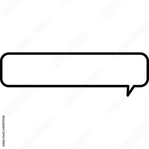 둥글고 긴 말풍선