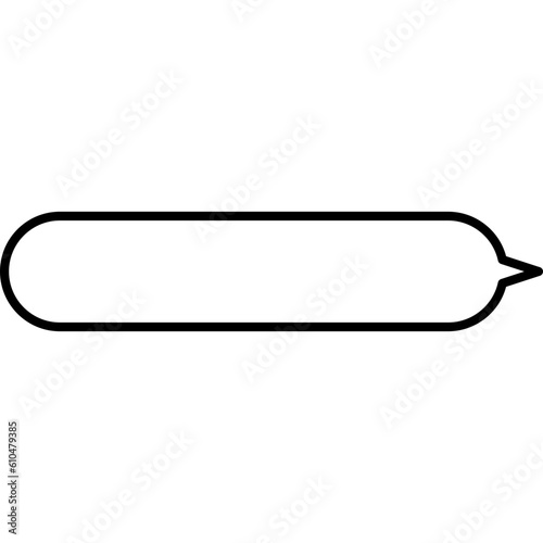 둥글고 긴 말풍선