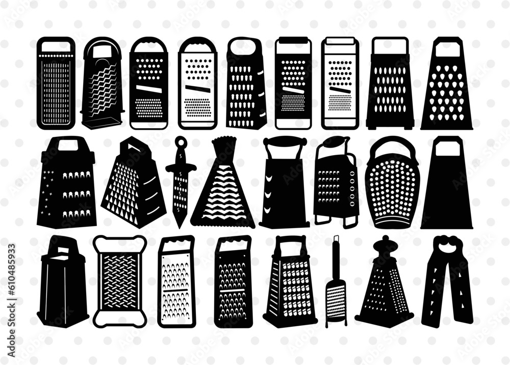 Grater Silhouette, Grater SVG, Cheese Grater Svg, Grater Svg, Kitchen