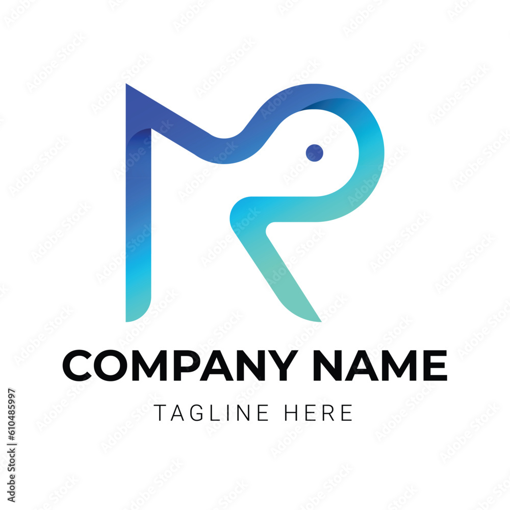 Letter gradient colorful logo design Letter gradient colorful logo design