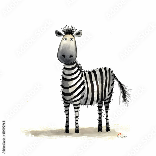 Drawing Zebra Kids Style