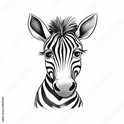 Drawing Zebra Kids Style