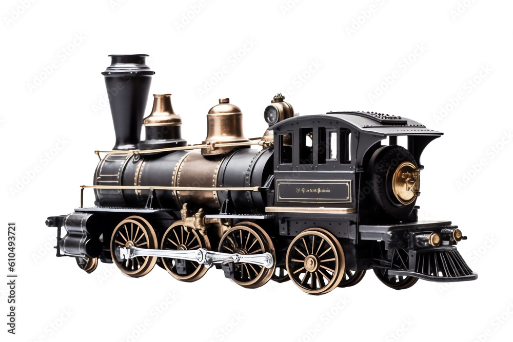 Obraz premium train station toy