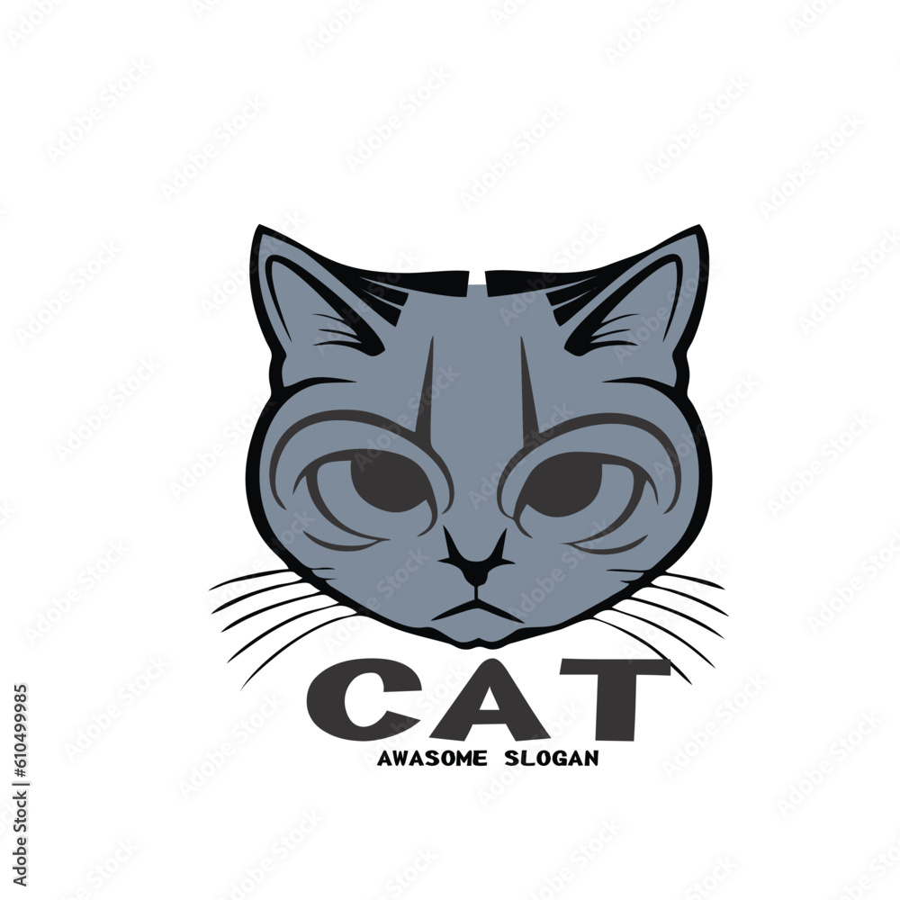 Design mascot icon illustration cat