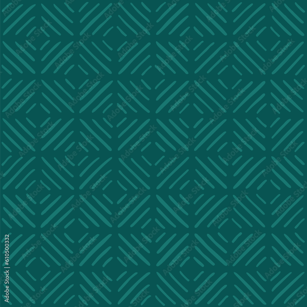 Fototapeta premium blue repetitive background. hand drawn striped squares. vector seamless pattern. geometric illustration. fabric swatch. wrapping paper. continuous design template for textile, linen, home decor