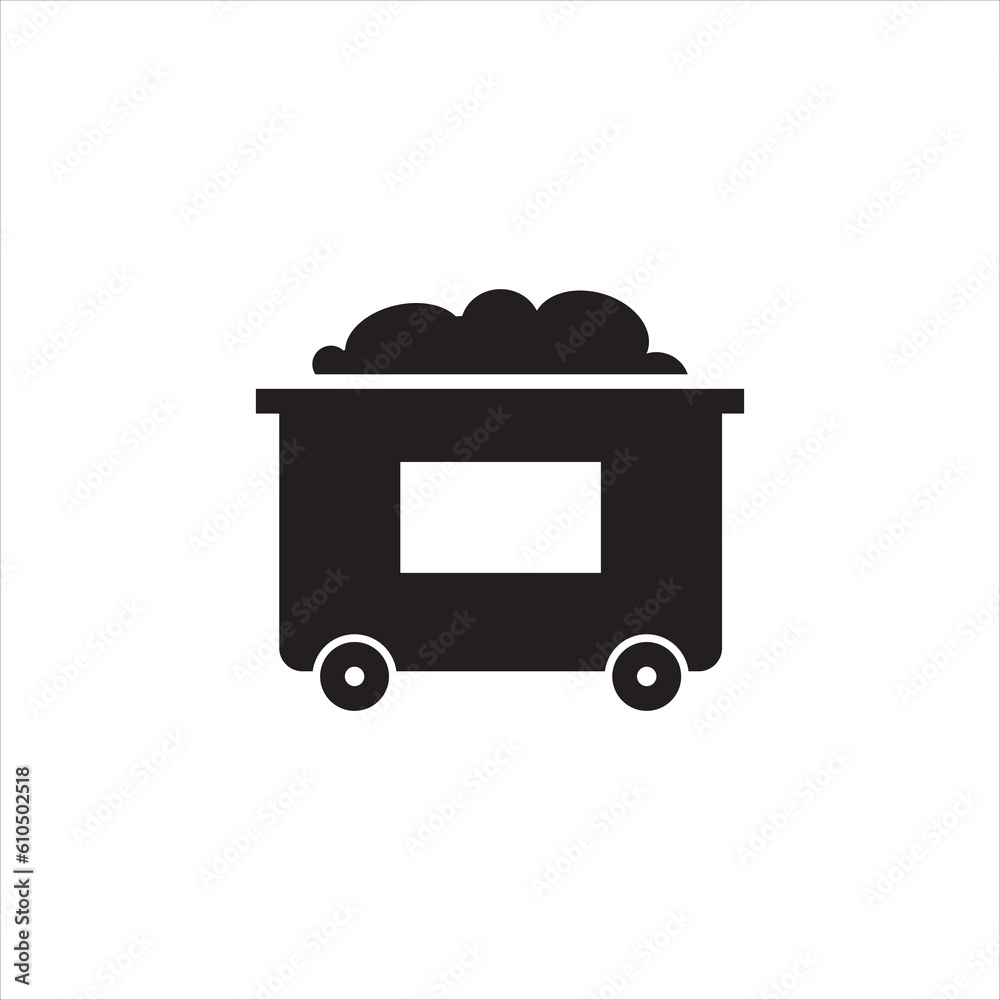 vector illustration of a four wheeler trash can vector illustration of a four wheeler trash can