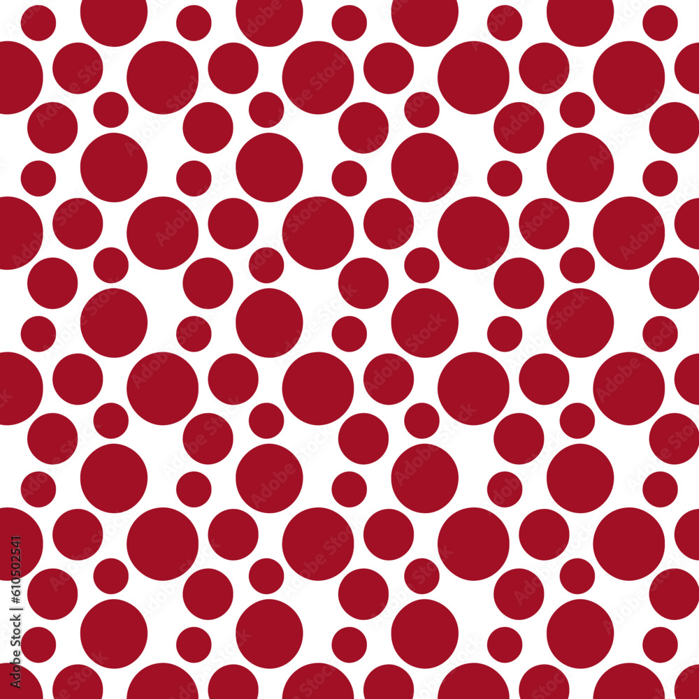 red polka dots of different sizes and arrangements red polka dots of different sizes and arrangements