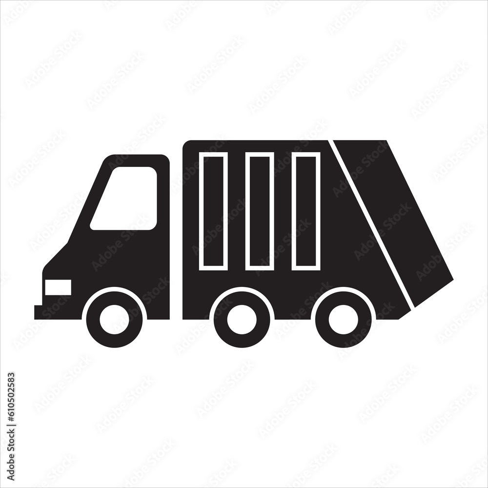 vector illustration of a garbage truck vector illustration of a garbage truck