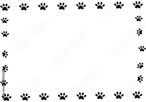 cute little cat super cute footprints 