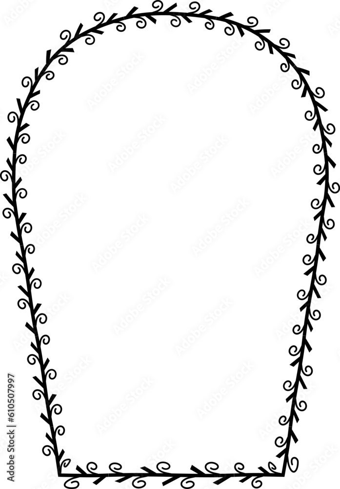 Horseshoe Arch spiral Leaf rectangular frame architectural window door laurel flower frame floral leaf borders natural botanical branches decoration wedding anniversary celebration beautiful arabesque Horseshoe Arch spiral Leaf rectangular frame architectural window door laurel flower frame floral leaf borders natural botanical branches decoration wedding anniversary celebration beautiful arabesque