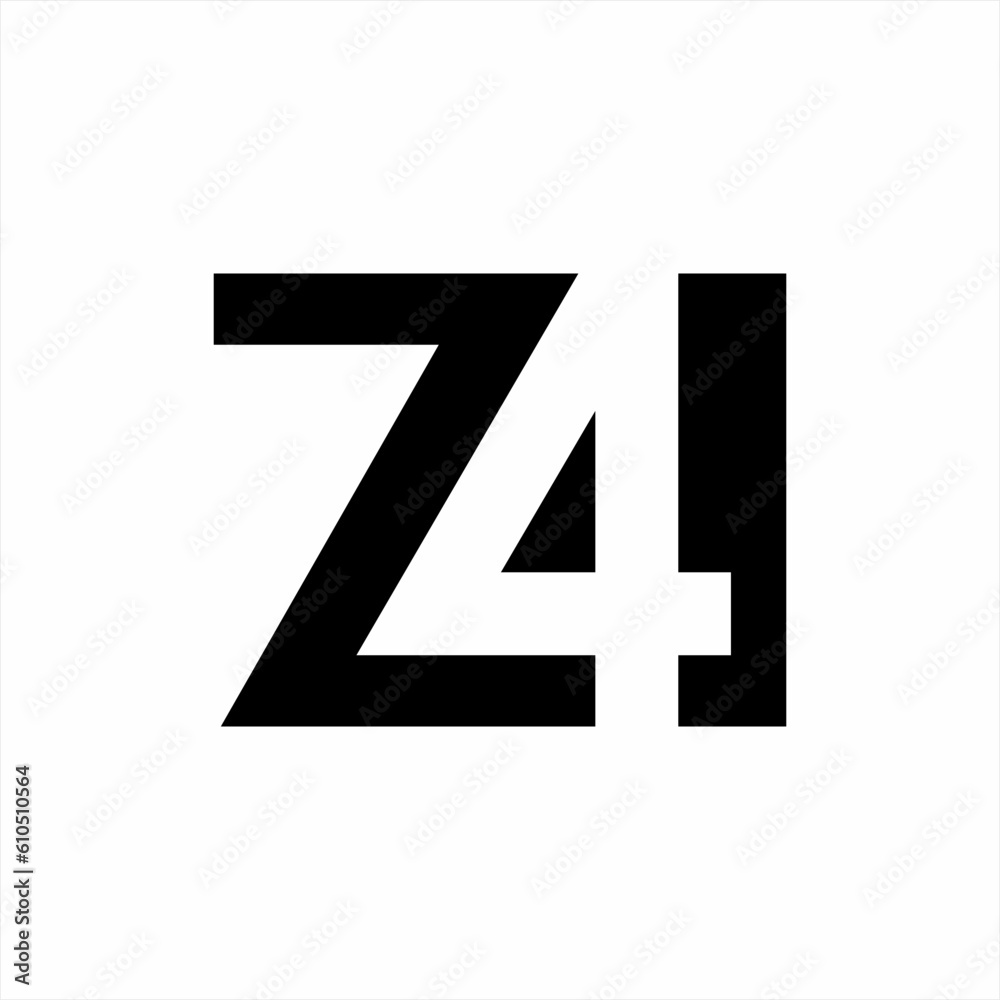 741, Z 41 logo design. Unique concept logo design. 741, Z 41 logo design. Unique concept logo design.