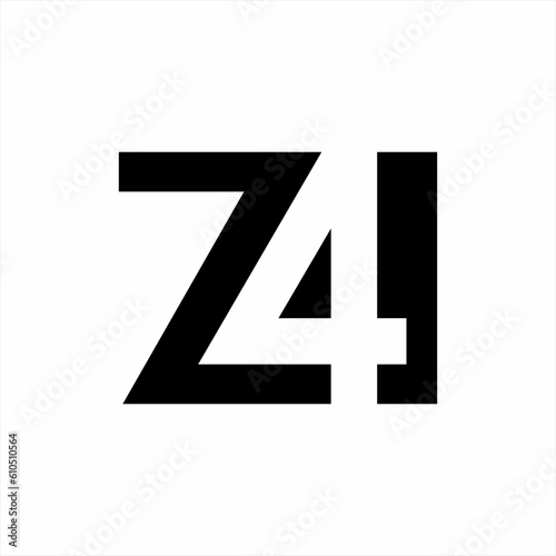 741, Z 41 logo design. Unique concept logo design.