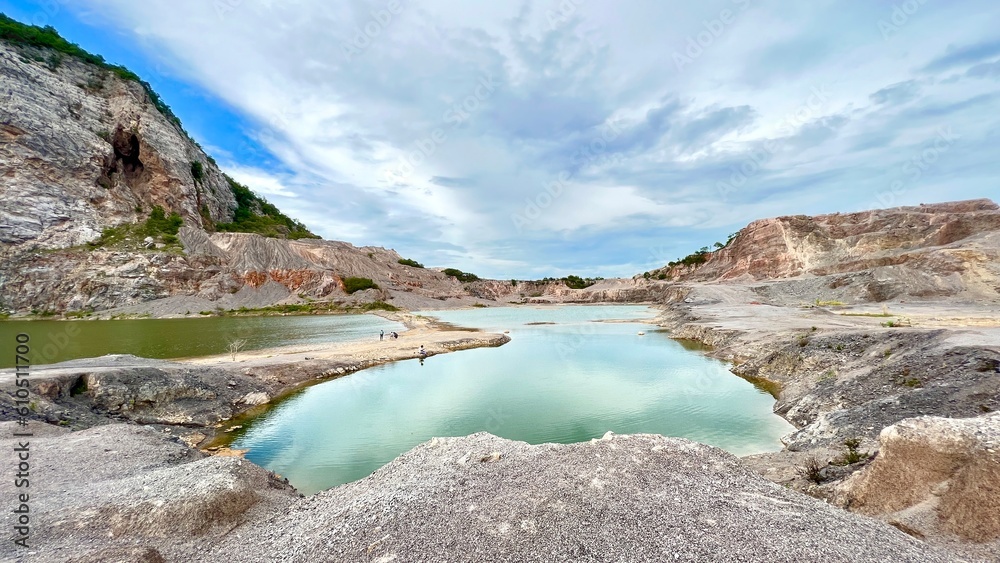 Amazing panoramic view of Grand Canyon in Ratchaburi province, Thailand.