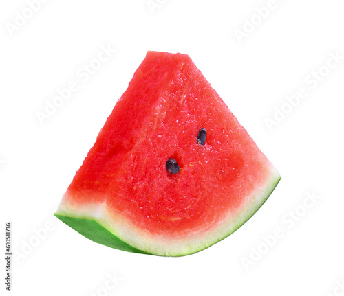 sliced fresh watermelon isolated on transparent png