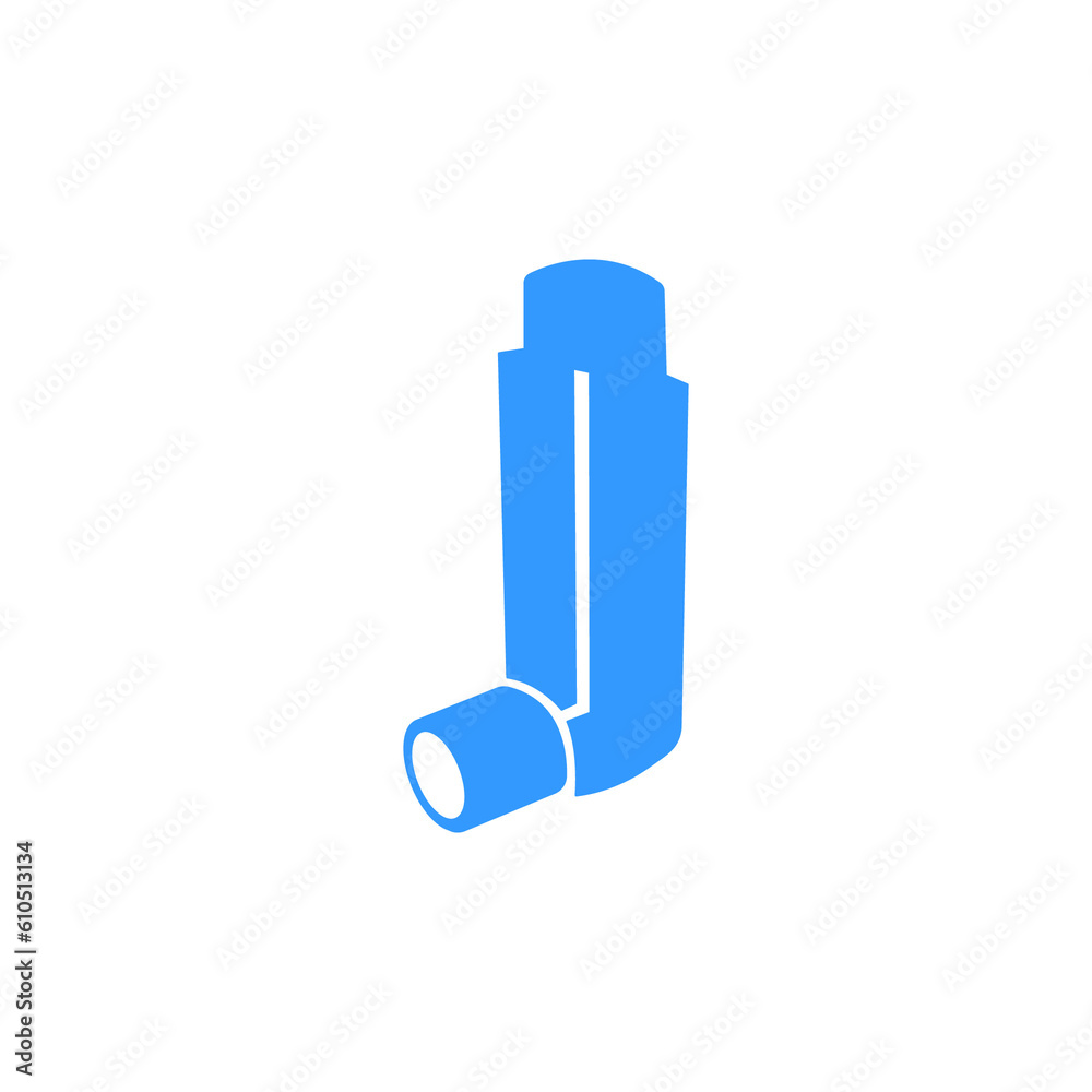 Inhaler medical asthma patient equipment symbol Inhaler medical asthma patient equipment symbol