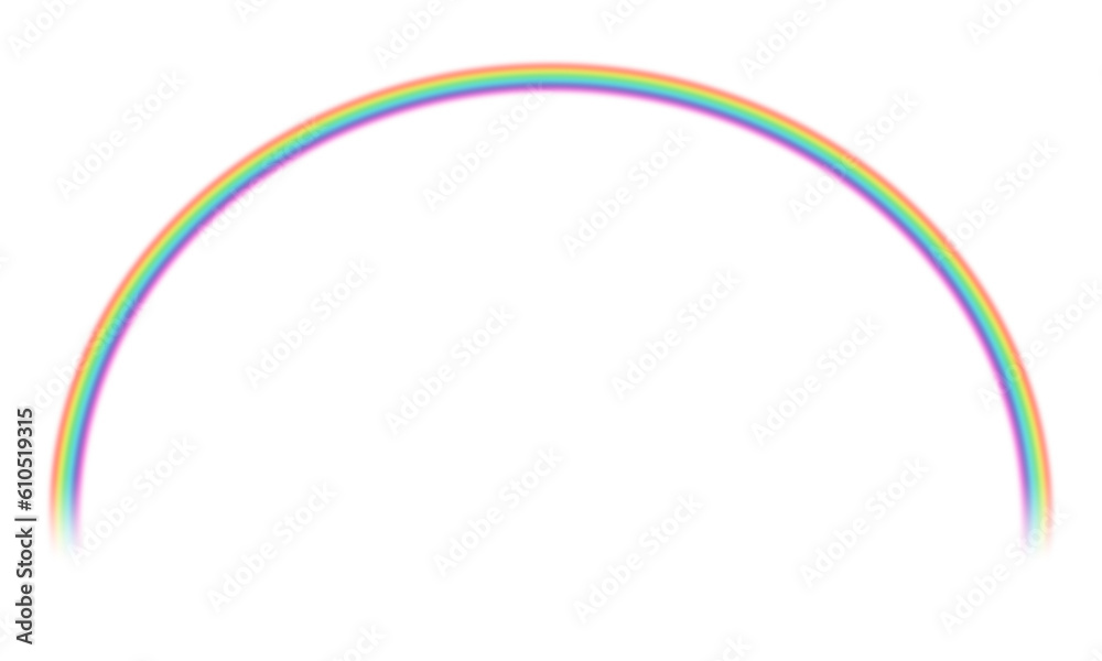 Rainbow with transparent effect isolated on transparent background Rainbow with transparent effect isolated on transparent background