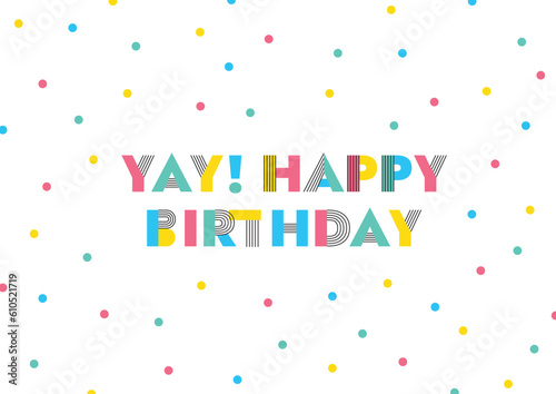 Happy birthday greeting card