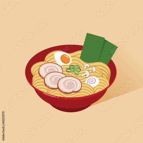 A bowl of delicious japanese ramen