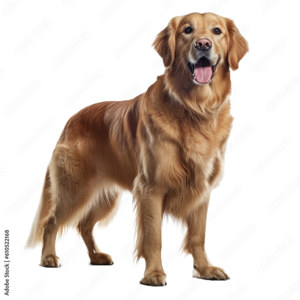golden retriever isolated on white golden retriever isolated on white